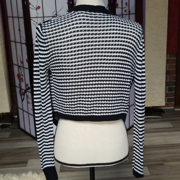 Forever 21 Drape Front Striped Cardigan - Picture 3 of 7